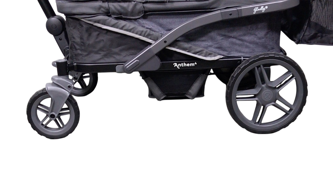 Shop Gladly Family Anthem4 Classic 4 Seater All Terrain Wagon Stroller, Special Edition Graphite at GoodBuy Gear