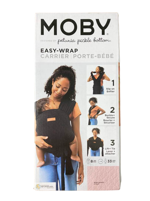 used Moby Easy Wrap, Petunia Pickle Bottom Pink Eyelet