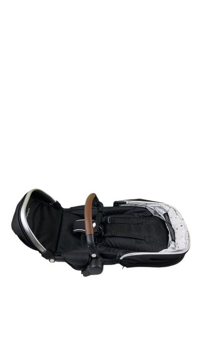 Shop Mockingbird 2nd Seat Kit with Extendable Canopy, Black, Silver With Penny Leather, Watercolor Drops at GoodBuy Gear