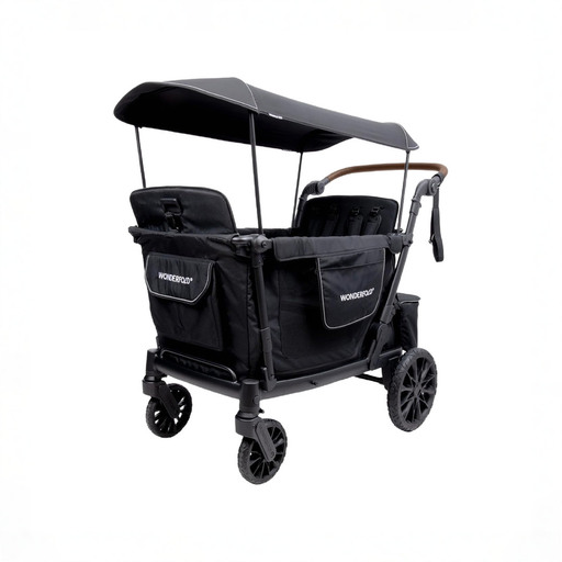 Shop Wonderfold L Stroller Wagon, 4 Seater, Black at GoodBuy Gear