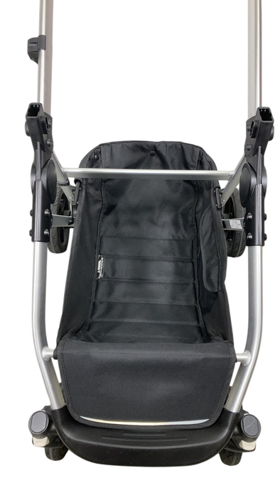 Shop Mockingbird 2.0 Single to Double Stroller Frame, 2024, Silver With Penny Leather at GoodBuy Gear