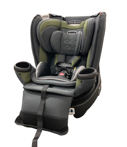 used Evenflo Revolve 360 Extend Rotational Convertible Car Seat, Rockland Green, 2023