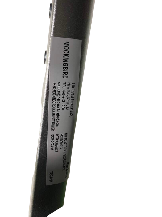 Shop Mockingbird Single to Double 2.0 Stroller, 2024, Black, Silver With Black Leather, Watercolor Drops at GoodBuy Gear