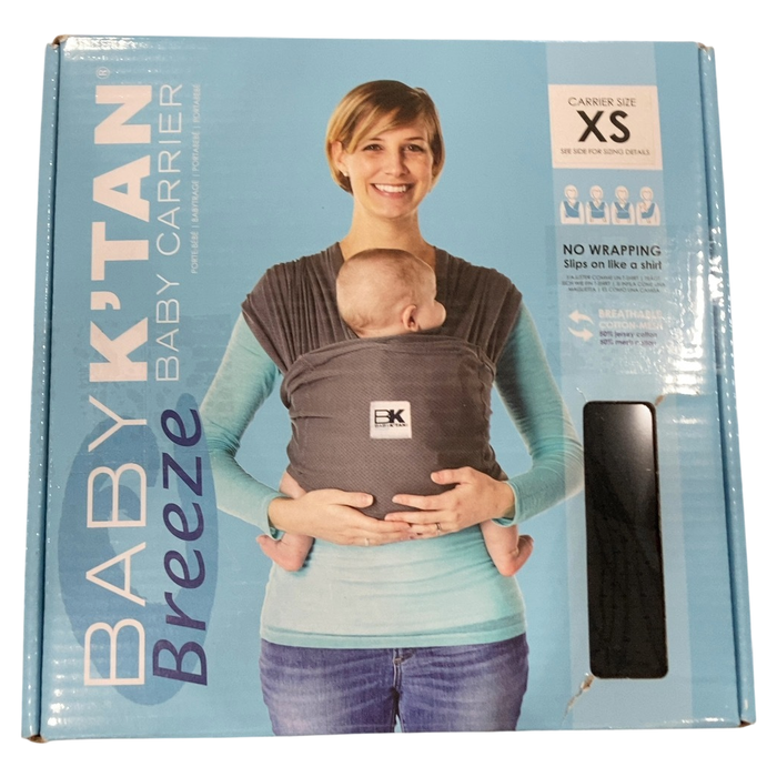 Shop Baby K'tan Baby Carrier, Black, Breeze, X-Small at GoodBuy Gear