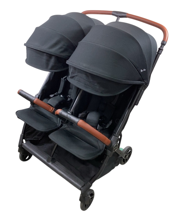 Silver Cross Jet Double Travel Stroller, 2024, Black
