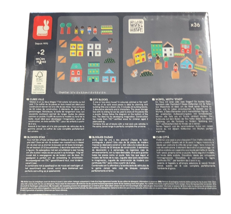 Shop Janod Crossroads City Building Blocks, 2+ at GoodBuy Gear