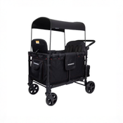 Shop Wonderfold W4 Luxe Pro Stroller Wagon, 2025, Jet Black at GoodBuy Gear