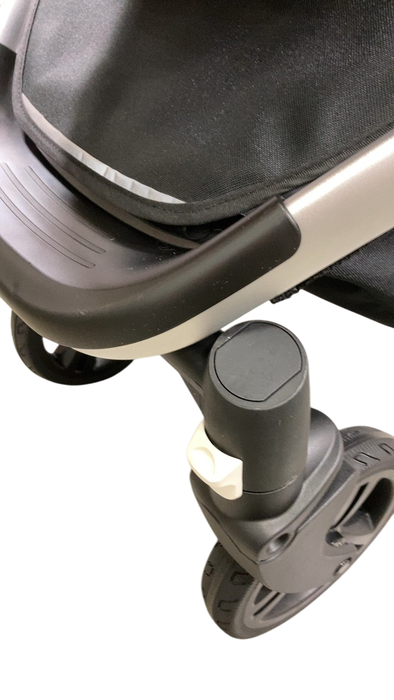 Shop Mockingbird Single 2.0 Stroller, Sky, Windowpane, Silver With Black Leather, 2024 at GoodBuy Gear