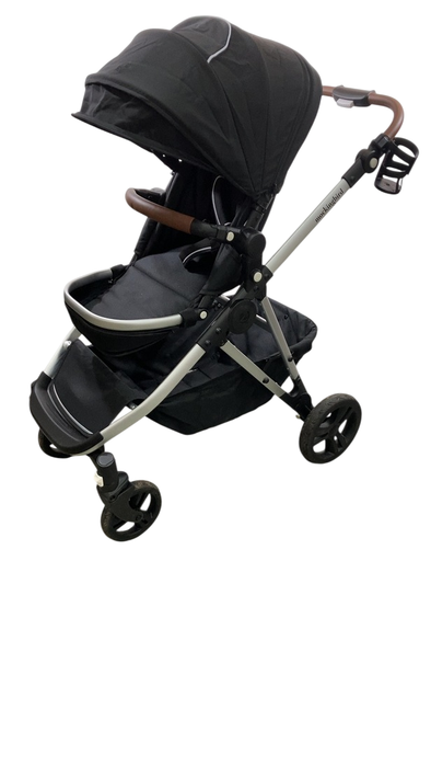 Shop Mockingbird Single to Double 2.0 Stroller, 2024, Black, Silver With Penny Leather, Watercolor Drops at GoodBuy Gear