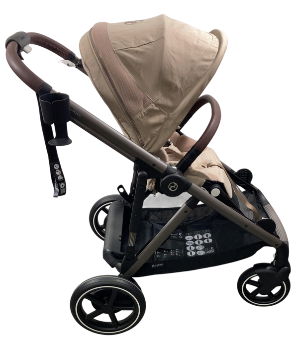 Shop Cybex e-Gazelle S Stroller, 2024, Almond Beige, Black at GoodBuy Gear
