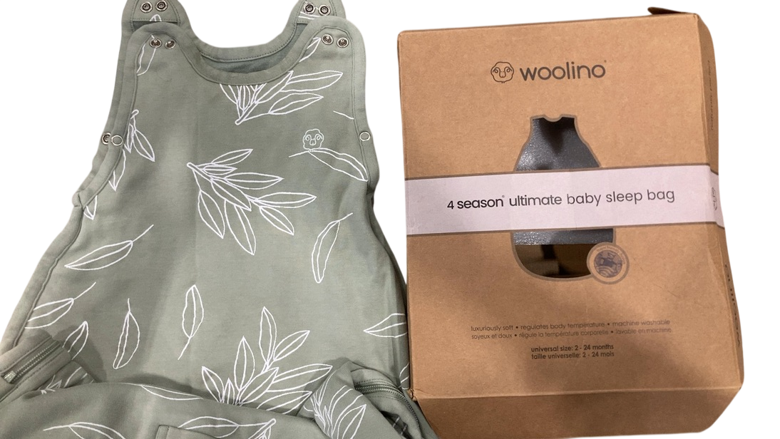 Shop Woolino 4 Seasons Ultimate Sleep Bag, 2-24 months, Sage at GoodBuy Gear