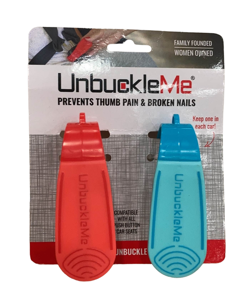 used UnbuckleMe Car Seat Buckle Release Tool, Double pack (Blue Straw Red)