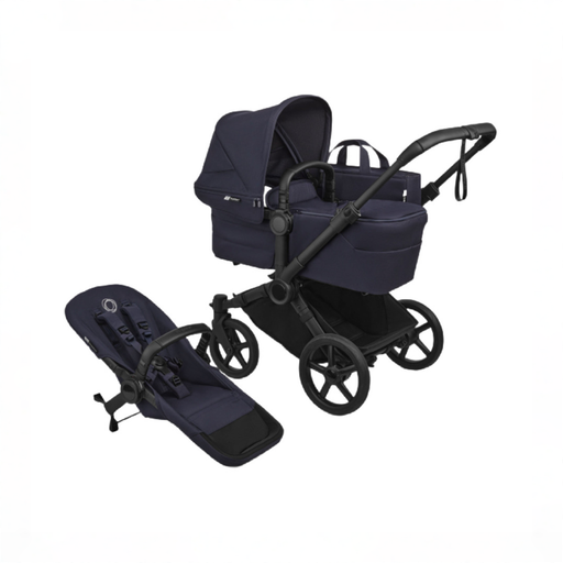 Shop Bugaboo Donkey 6 2-in-1 Stroller, 2025, Black Frame, Deep Indigo, Deep Indigo at GoodBuy Gear