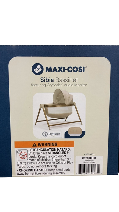 Shop Maxi-Cosi Sibia Bassinet Kindred Collection, Natural Heritage at GoodBuy Gear