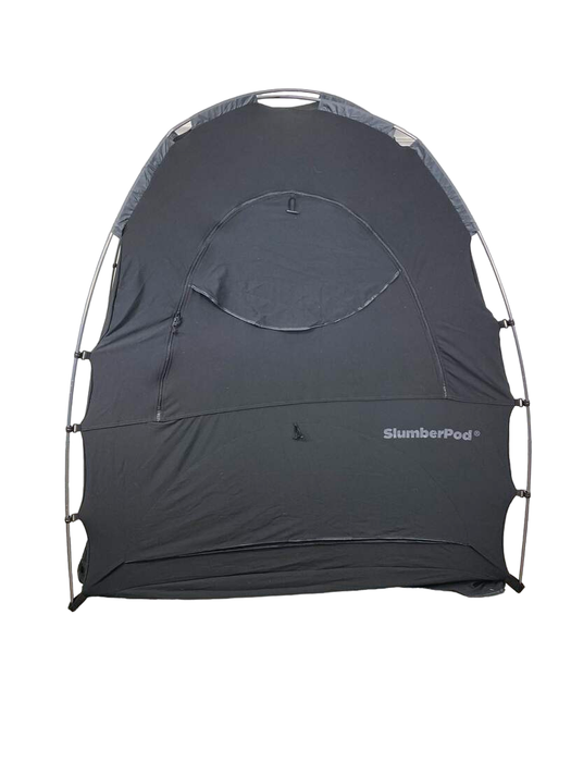 SlumberPod 3.0 Sleep Canopy with Fan, Black with Gray Accents