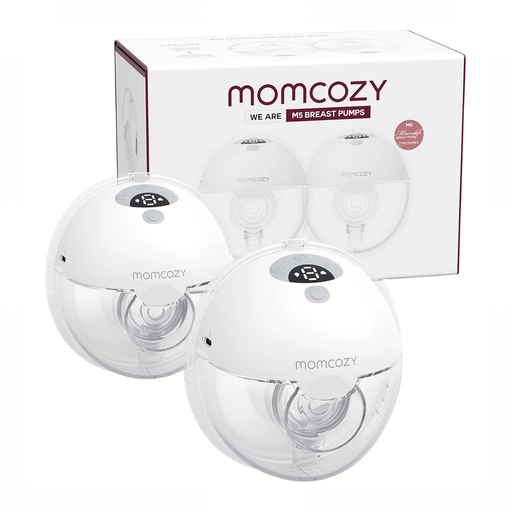 Shop Momcozy All-in-one M5 Double Wearable Breast Pump, Quill Grey at GoodBuy Gear