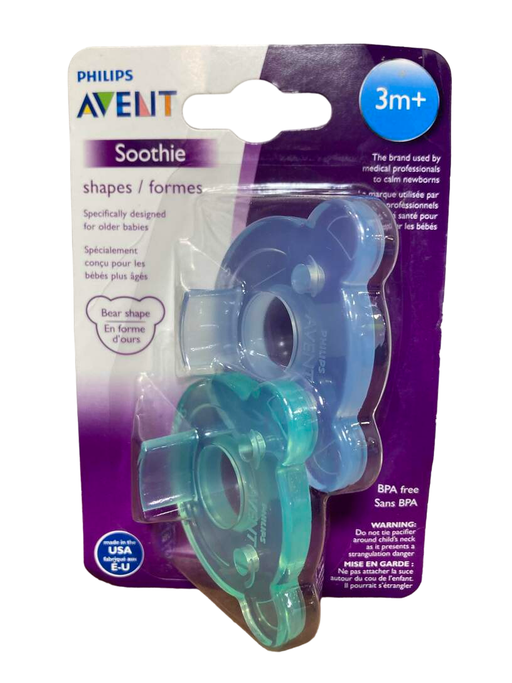 used Philips Avent Soothie Pacifiers, 3+ Months, 2-Pack