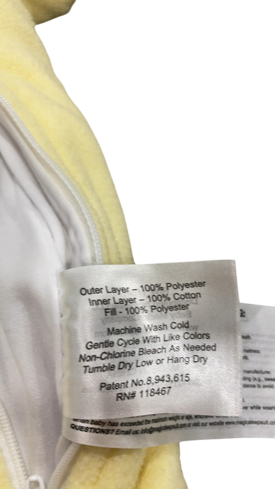 Shop Baby Merlin's Magic Sleepsuit, Fleece, Small (12-18lbs), Yellow at GoodBuy Gear