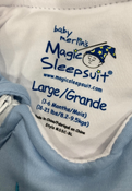 Shop Baby Merlin's Magic Sleepsuit, Blue, Cotton, Large (18-21lbs) at GoodBuy Gear