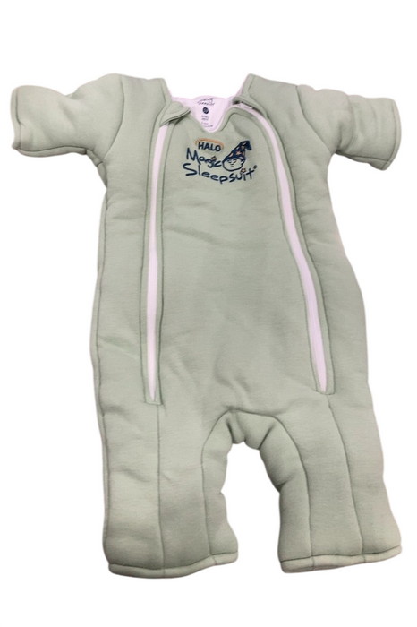 Shop Baby Merlin's Magic Sleepsuit, Cotton, Sage Green, Small 3-6 Months at GoodBuy Gear