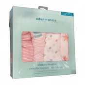 Shop Aden + Anais Cotton Muslin Swaddles Pack of 4, Doll at GoodBuy Gear