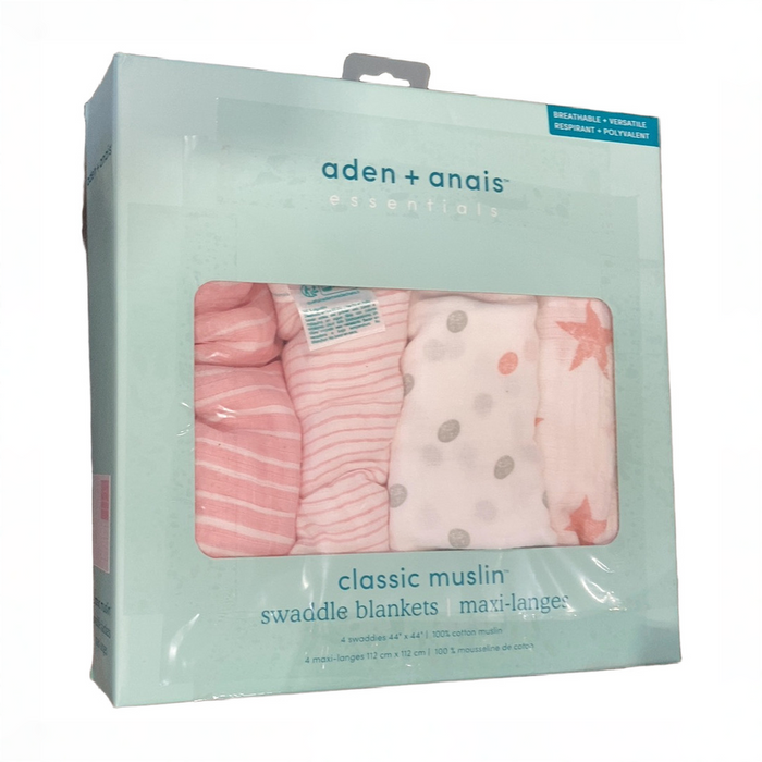 Shop Aden + Anais Cotton Muslin Swaddles Pack of 4, Doll at GoodBuy Gear