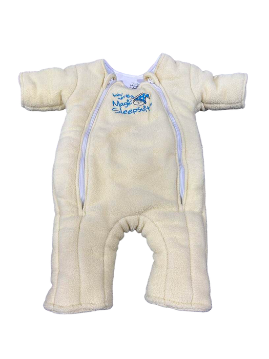 used Baby Merlin's Magic Sleepsuit, Small 3-6 Months, Fleece, Yellow