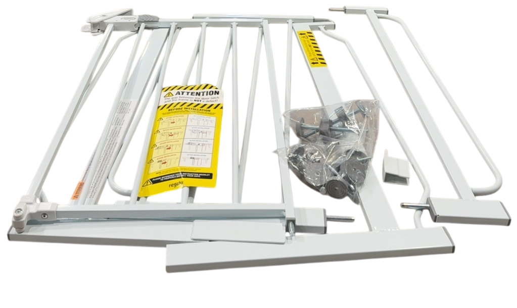 Regalo Easy Step Extra Wide Gate, 49-in, White