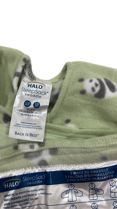 Shop Halo Micro-Fleece Swaddle, Cozy Pandas, Small at GoodBuy Gear