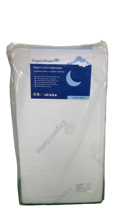 Shop Organic Dream Organic Cotton Lightweight Crib Mattress, White, Standard (52x28x5) at GoodBuy Gear