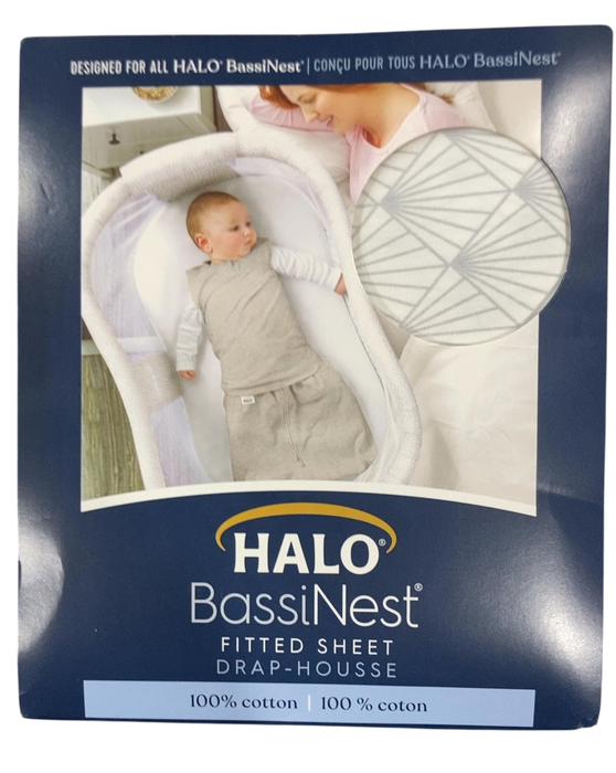 Shop Halo BassiNest Sleeper Fitted Sheet, Plume at GoodBuy Gear