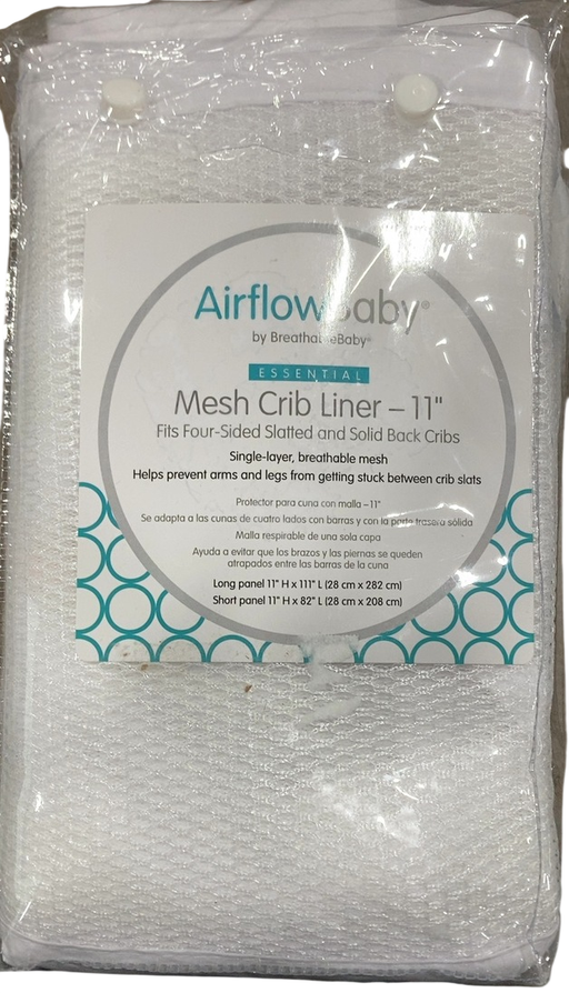 Shop AirFlowBaby Crib Bumper, White, 11" at GoodBuy Gear