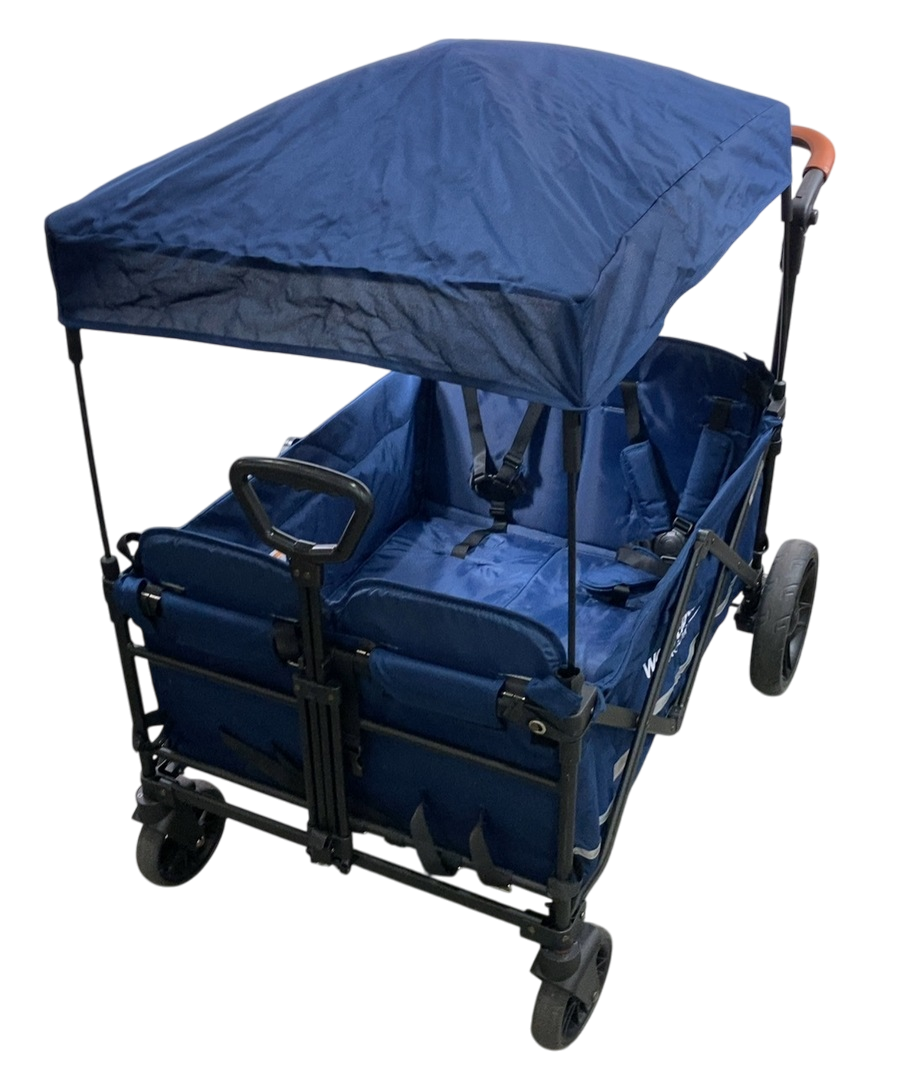 x4 push + pull stroller wagon Wonderfold X4 Push & Pull Quad Stroller, 2023, Navy