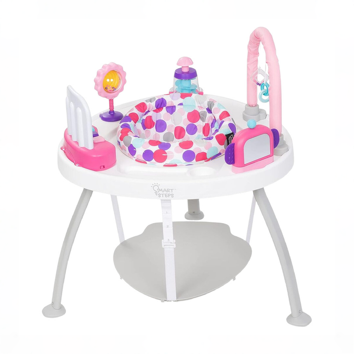 Shop Baby Trend Smart Steps 3-in-1 Bounce ‘N Play Activity Center Plus, Princess Pink at GoodBuy Gear