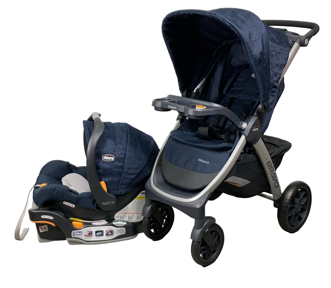chicco stroller navy blue Chicco Bravo Trio Travel System, 2024, Brooklyn