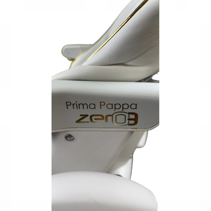 Shop Peg Perego Prima Pappa Zero 3 High Chair, White/Gold at GoodBuy Gear