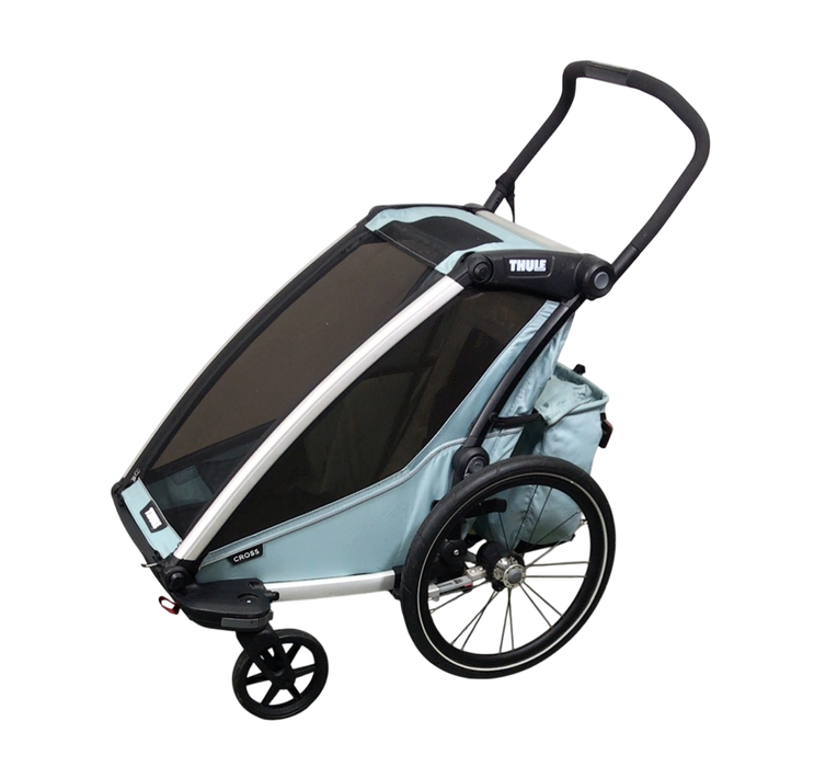 Shop Thule Chariot Cross Bike Trailer Stroller 1 Seat, 2021, Alaska Blue at GoodBuy Gear