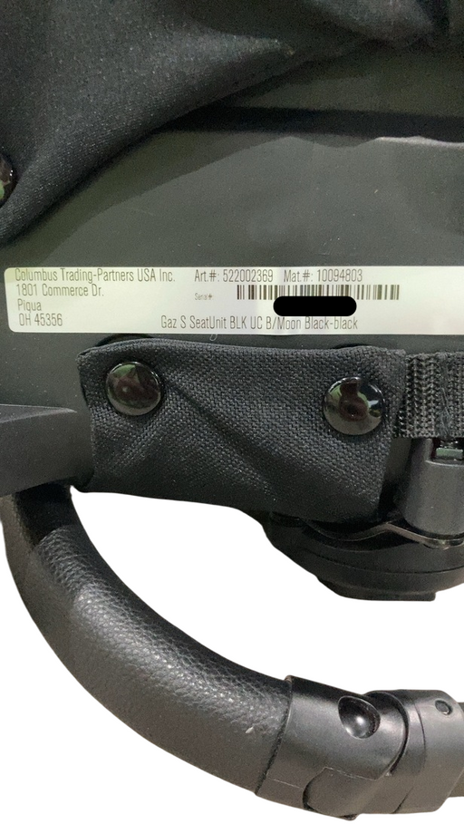 Cybex Gazelle S Seat Unit, Black Bumper Bar, Moon Black