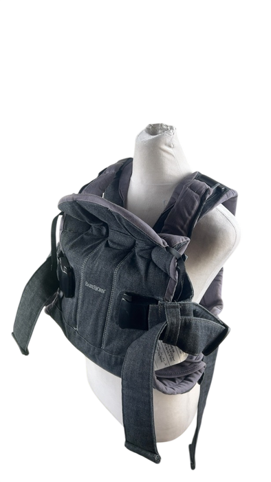 Shop BabyBjorn Baby Carrier One, Denim Grey/Dark Grey Woven Mix at GoodBuy Gear
