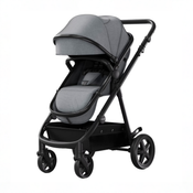 Shop Mompush Meteor 2 Stroller, 2025, Black Frame, Grey at GoodBuy Gear