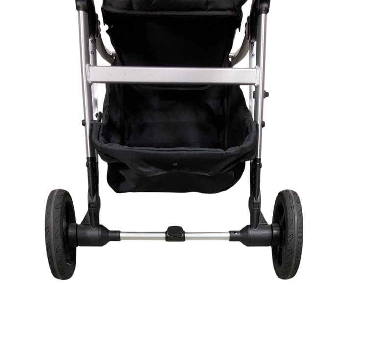 Shop Mockingbird Single to Double 2.0 Stroller, 2024, Black, Silver With Penny Leather, Windowpane at GoodBuy Gear