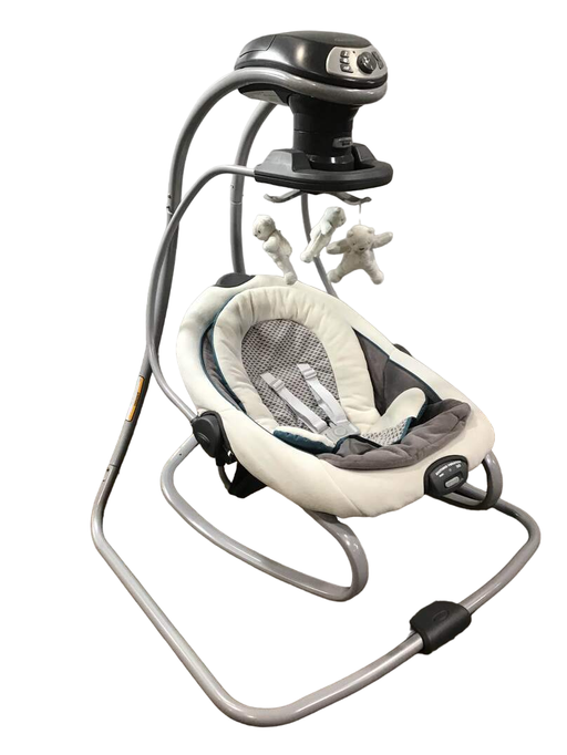 secondhand Graco Duet Soothe Swing & Rocker, Sapphire