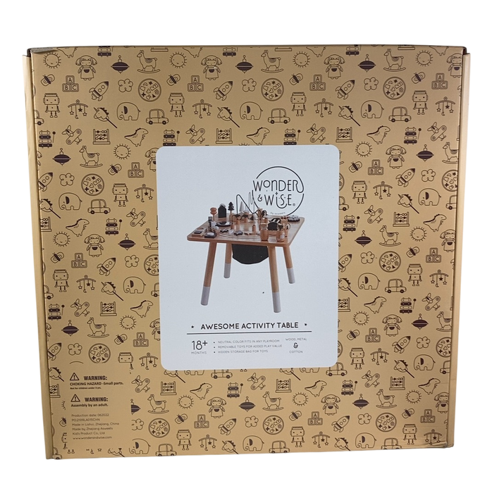 Shop Wonder and Wise Awesome Activity Table, White/Natural at GoodBuy Gear