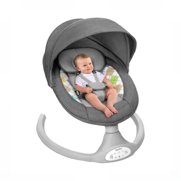 Shop Bioby Electric Infant Swing, Grey at GoodBuy Gear