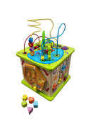 used Hape Country Critters Wooden Activity Cube