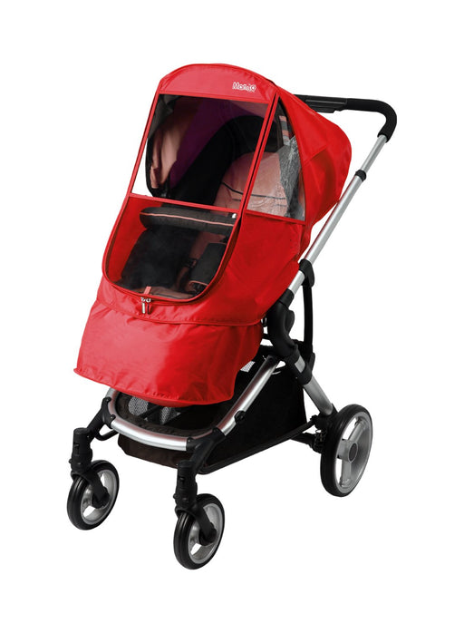 used Manito Elegance Beta Stroller Weather Shield Rain Cover, Red