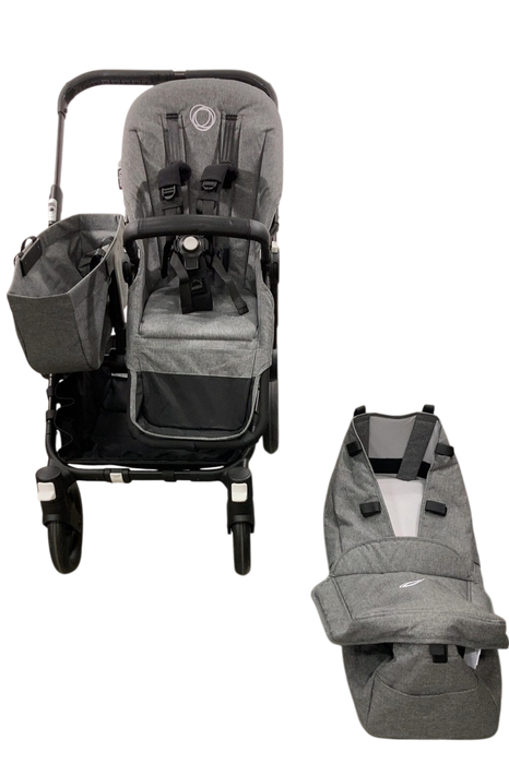 Shop Bugaboo Donkey 5 Mono Stroller, Black, Grey Melange, 2024, No Canopy at GoodBuy Gear