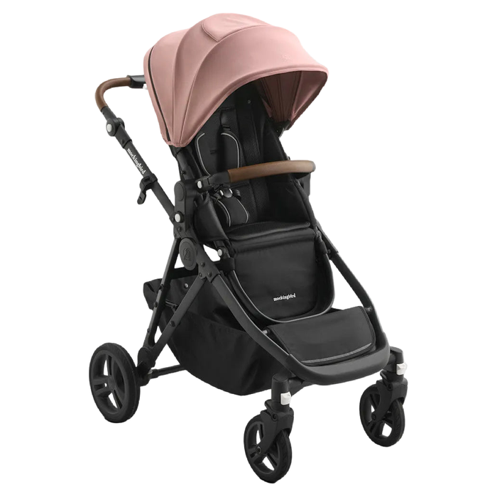Shop Mockingbird Single 3.0 Stroller, 2025, Charcoal with Penny Leather, Rose at GoodBuy Gear