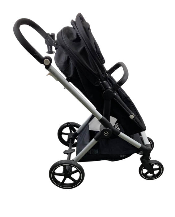 Shop Cybex Eos Stroller, 2024, Moon Black, Silver at GoodBuy Gear