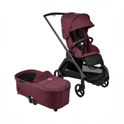 Shop Bugaboo Dragonfly Bassinet and Seat Stroller, 2024, Black, Dark Cherry, Dark Cherry at GoodBuy Gear